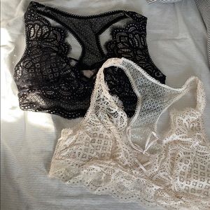 SET OF 2 Victoria’s Secret lace bralettes